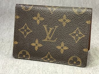 Like New Unisex LOUIS VUITTON ID Case / Card Wallet - Can Use For Anything Really - Made In Spain - NICE !