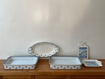 Villeroy And Boch Porcelain Casserole Baking Dish Lot