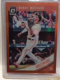 2018 Panini Donruss Optic Orange Manny Machado 127/199 - M