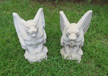 Pair Of  Lawn Decor Gargoyles