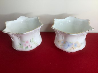 Genuine Bone China Floral Planters Made In England