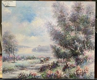 Oil On Canvas Signed F. Raffaelli