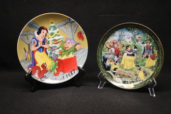 Snow White Limited Edition Christmas Plate & Ltd Ed. Disney Bradford Exchange Snow White Collector's Plate