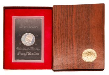 1971-s Silver Proof Eisenhower Dollar In Original Government Packaging