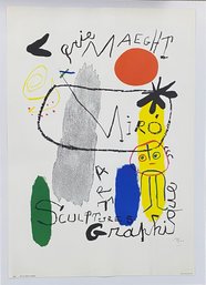 Joan Miro, Galerie Maeght, Miro: Art Sculpture Graphique Vintage Lithograph