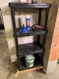 Plastic Black Storage Shelf