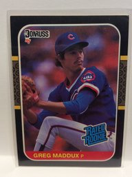 1987 Donruss Greg Maddux Rated Rookie Card - M