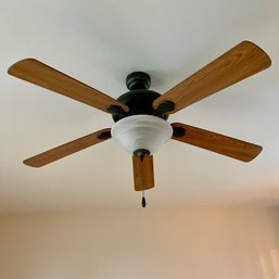 A Wood Padel Ceiling Fan - Room 1A