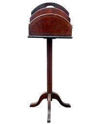 An Antique Banded Newspaper Or Magazine Stand