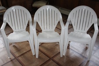 3 Resin Chairs