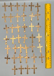 Lot Of 40 Copper Crosses