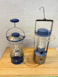 A Pair Of Camping Outdoor Lantern Battery Operated By GE