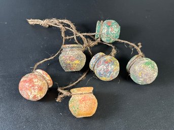 A Set Handcrafted Miniature Dangling Clay Pots