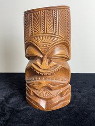 Hawaiian Tiki Mask Hand Carved