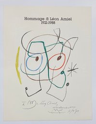 Joan Miro, OriginalEdition Lithograph On Arches Paper