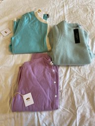 New With Tags Three Talbots Cashmere Sweaters. Womens Size M.( Talbots 3)