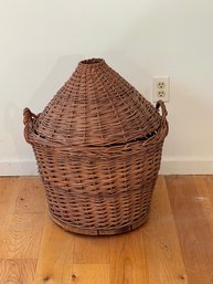 Woven Rattan Wine Oil Bottle Basket