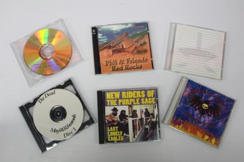 Six Live Bootleg CD's From The Grateful Dead, New Riders, Phil Lesh & Bob Weir