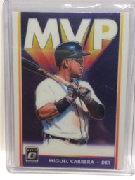 2019 Panini Donruss Optic Miguel Cabrera MVP Insert Card - M