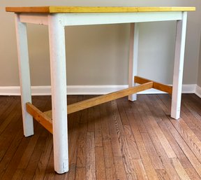 An Oak Counter Height Table