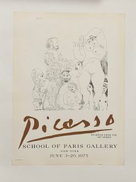 Pablo Picasso Lithograph 1975. School Of Paris Gallery