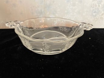 Divided Glass Servicing Dish