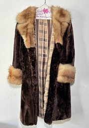 A Vintage Sheared Mink Coat - Ladies Small Size