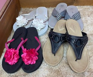 Four Pairs Of Flip Flops