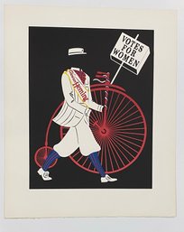 Robert Indiana Lithograph Votes For Women 1977