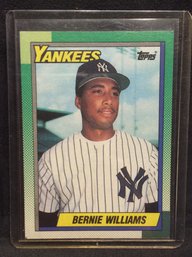 1990 Topps Bernie Williams Rookie Card - M