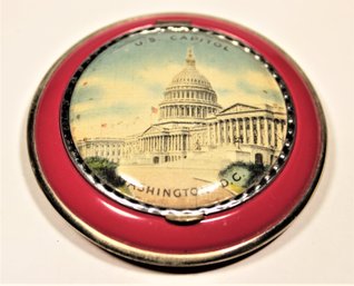 Vintage Washington DC 1940s Ladies Compact Very Good Shape