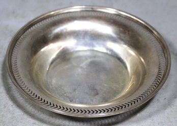 Sterling Silver Round Dish Bowl Having Dents