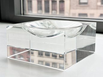 A Large Crystal Change Tray Or Candy Dish By Veritas