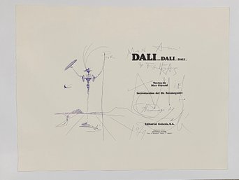 Figures 1979 Etching By: Salvador Dali, Signature In The Plate, Printed On Arches Rag Paper
