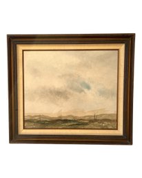 Original Oil On Canvas - Listed Artist Hofbauer - Titled Open Plains