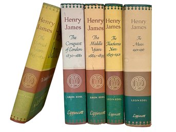 5 Vols. Leon Edel's Henry James The Complete Biography