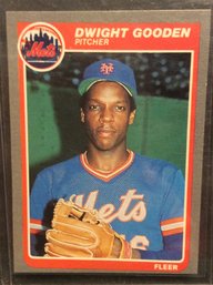 1985 Fleer Dwight Gooden Rookie Card - M