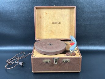 A Fabulous Vintage Portable Record Player By Artone