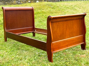 A Mahogany Twin Sleigh Bedstead