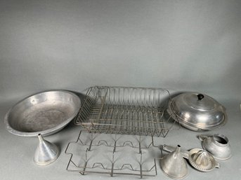 Antique Early 1900s Dish Rack & More