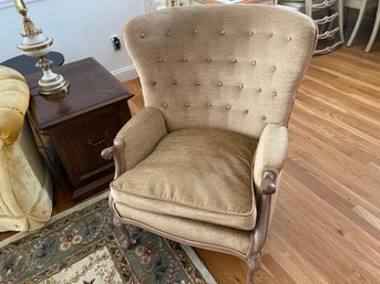 Upholstered Button Back Chair