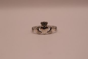 925 Sterling Silver Claddagh Ring Size 11