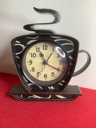 Westclox Brown 3D Coffee Mug Wall Clock