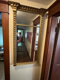 GILDED ANTIQUE FEDERAL TWO PART MIRROR