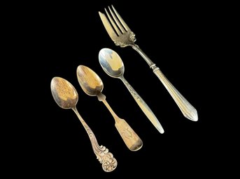 Grouping Of Assorted Sterling Silver Utensils