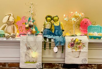 Delightful Grouping Of Easter/Spring Decor