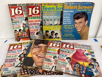 Cool Lot Of 8 Teen Magazines From The 1960s