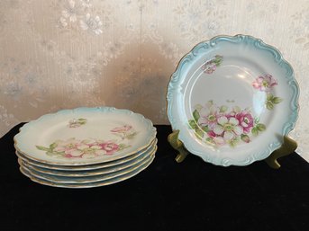 Gorgeous Set Of 6 Floral Dishes