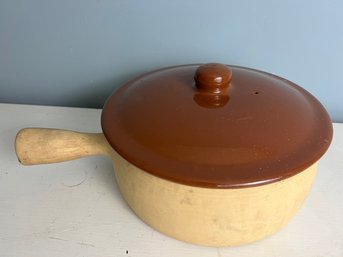 Clay Lidded 9' Bean Pot