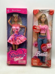 2 NEW Valentine Barbies